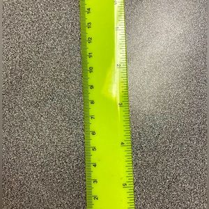 6in, 15cm beautiful neon yellow ruler❤️‍🔥